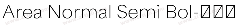 Area Normal Semi Bol字体转换 Area Normal Semi Bol字体转换